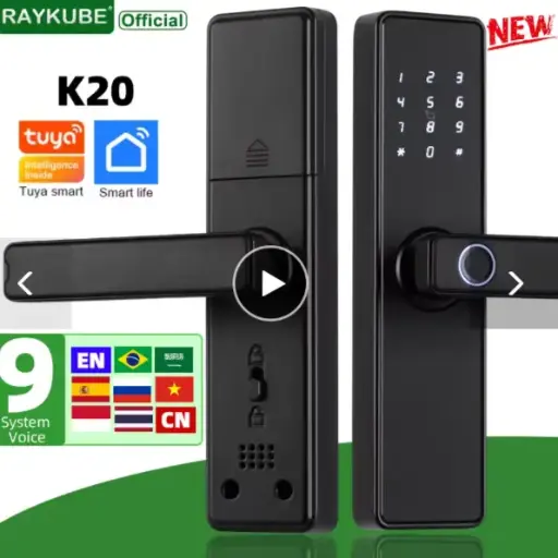 RAYKUpunK20-Serrure de porte biométrique