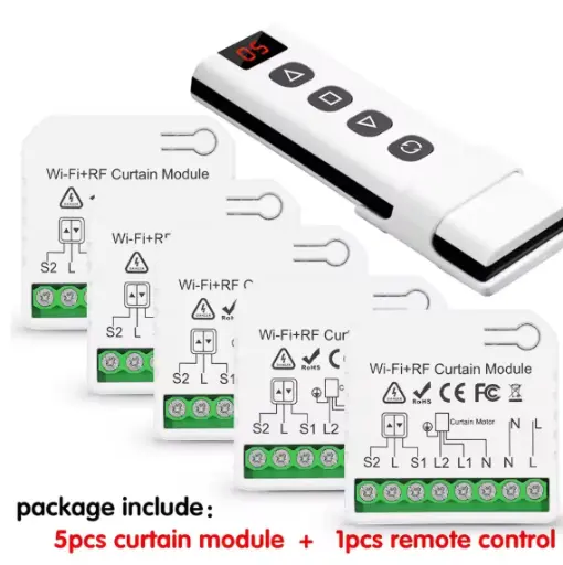 Commutateur de rideau Wifi Rf